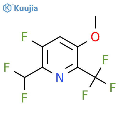 2-(Difluoromethyl)-3-fluoro-5-methoxy-6-(trifluoromethyl)pyridine structure