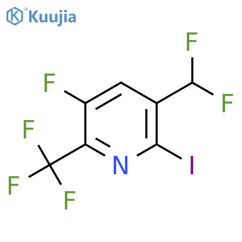 3-(Difluoromethyl)-5-fluoro-2-iodo-6-(trifluoromethyl)pyridine structure