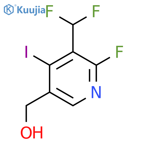 3-(Difluoromethyl)-2-fluoro-4-iodopyridine-5-methanol structure