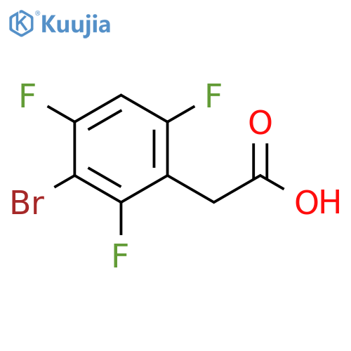 Benzeneacetic acid, 3-bromo-2,4,6-trifluoro- structure