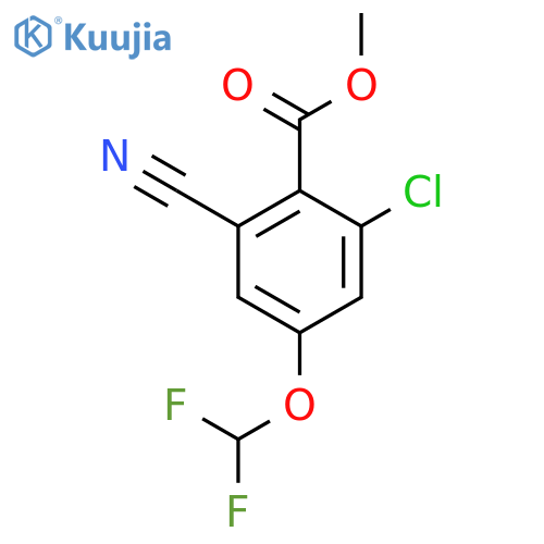 Methyl 2-chloro-6-cyano-4-(difluoromethoxy)benzoate structure