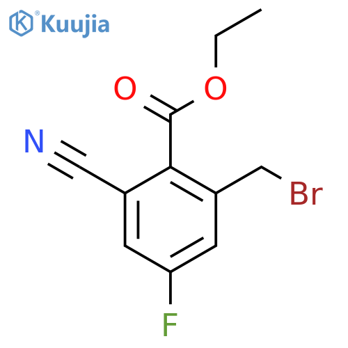 Ethyl 2-bromomethyl-6-cyano-4-fluorobenzoate structure