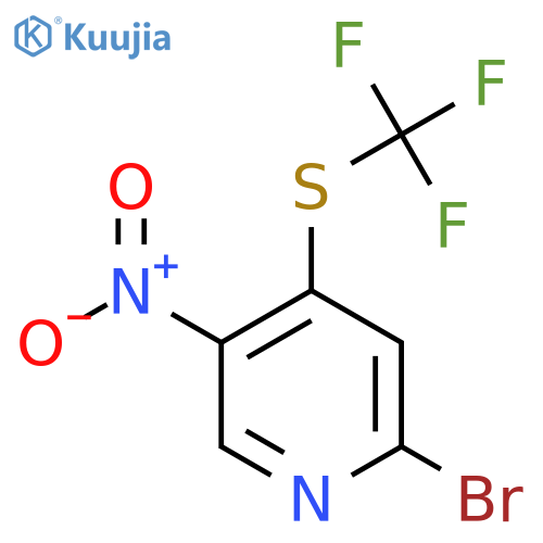 2-Bromo-5-nitro-4-(trifluoromethylthio)pyridine structure