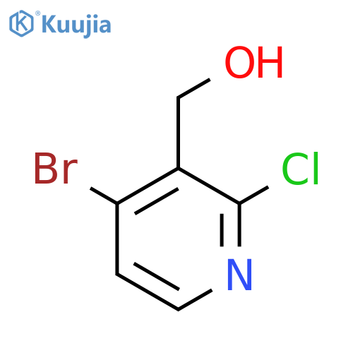(4-bromo-2-chloro-3-pyridyl)methanol structure
