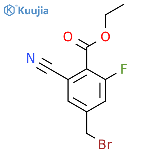 Ethyl 4-bromomethyl-2-cyano-6-fluorobenzoate structure