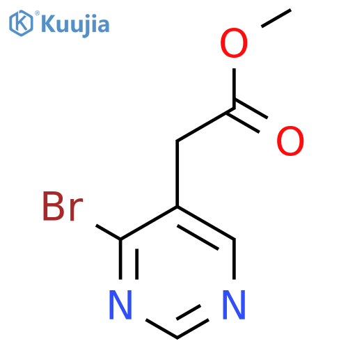 Methyl 4-bromopyrimidine-5-acetate structure