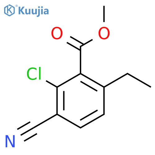 Methyl 2-chloro-3-cyano-6-ethylbenzoate structure