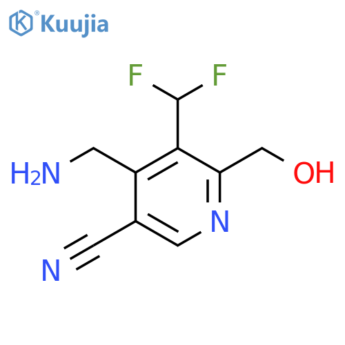 4-(Aminomethyl)-5-cyano-3-(difluoromethyl)pyridine-2-methanol structure