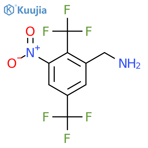 2,5-Bis(trifluoromethyl)-3-nitrobenzylamine structure