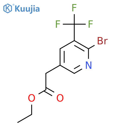 Ethyl 2-bromo-3-(trifluoromethyl)pyridine-5-acetate structure