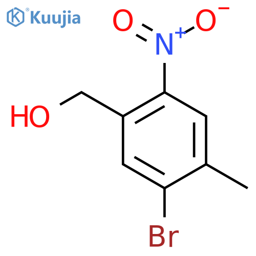 5-Bromo-4-methyl-2-nitrobenzyl alcohol structure