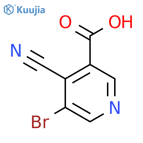 5-Bromo-4-cyanonicotinic acid structure