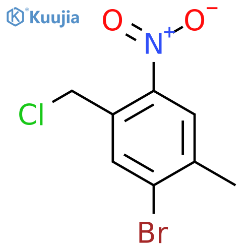 5-Bromo-4-methyl-2-nitrobenzyl chloride structure