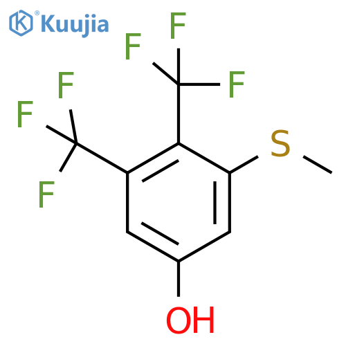 2,3-Bis(trifluoromethyl)-5-hydroxythioanisole structure