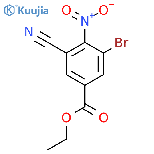 Ethyl 3-bromo-5-cyano-4-nitrobenzoate structure