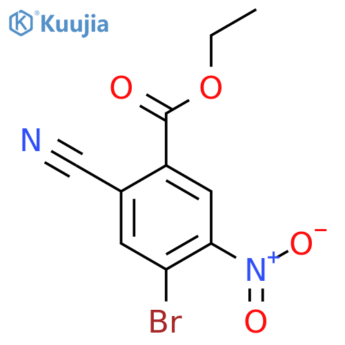 Ethyl 4-bromo-2-cyano-5-nitrobenzoate structure