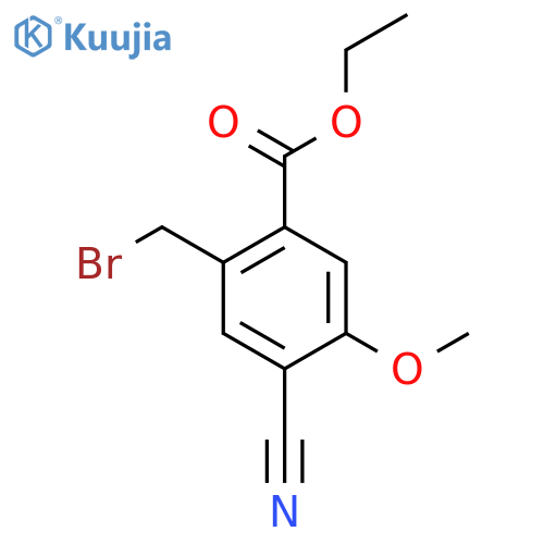 Ethyl 2-bromomethyl-4-cyano-5-methoxybenzoate structure