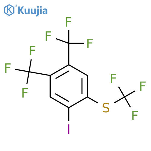 1,2-Bis(trifluoromethyl)-4-iodo-5-(trifluoromethylthio)benzene structure