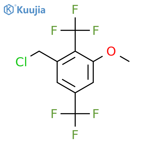 2,5-Bis(trifluoromethyl)-3-methoxybenzyl chloride structure