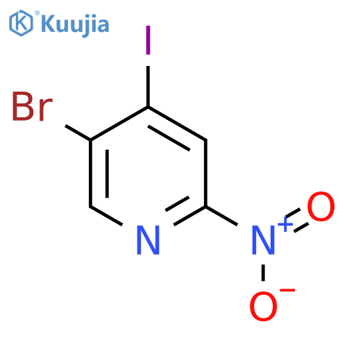 5-Bromo-4-iodo-2-nitropyridine structure