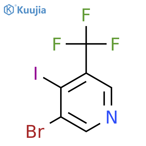 3-Bromo-4-iodo-5-(trifluoromethyl)pyridine structure