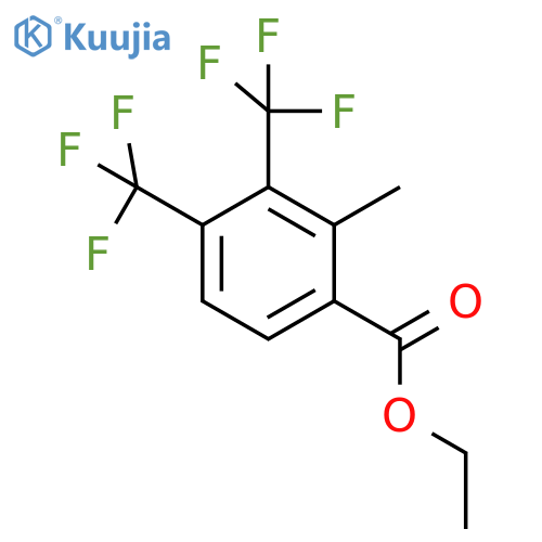 Ethyl 3,4-bis(trifluoromethyl)-2-methylbenzoate structure