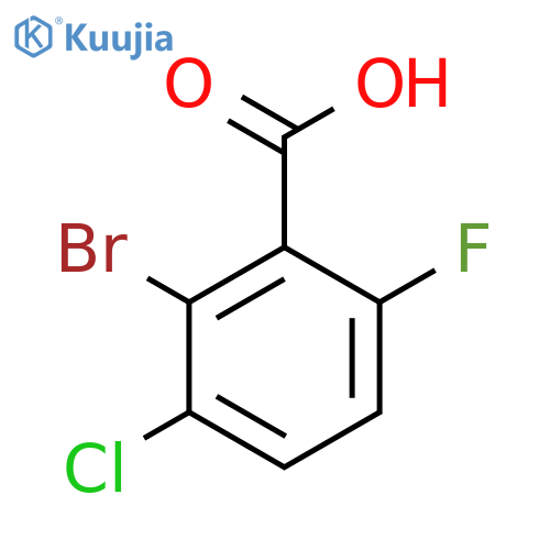 2-Bromo-3-chloro-6-fluorobenzoic acid structure