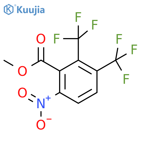 Methyl 2,3-bis(trifluoromethyl)-6-nitrobenzoate structure