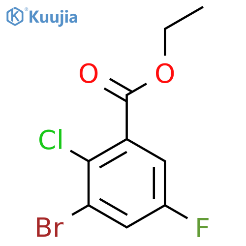 Ethyl 3-bromo-2-chloro-5-fluorobenzoate structure