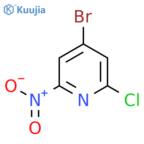 4-Bromo-2-chloro-6-nitropyridine structure