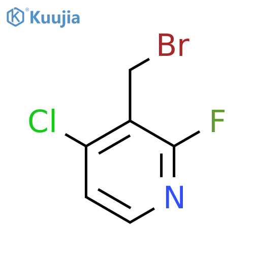 3-(Bromomethyl)-4-chloro-2-fluoropyridine structure