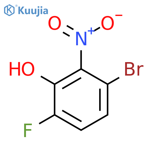 3-Bromo-6-fluoro-2-nitrophenol structure