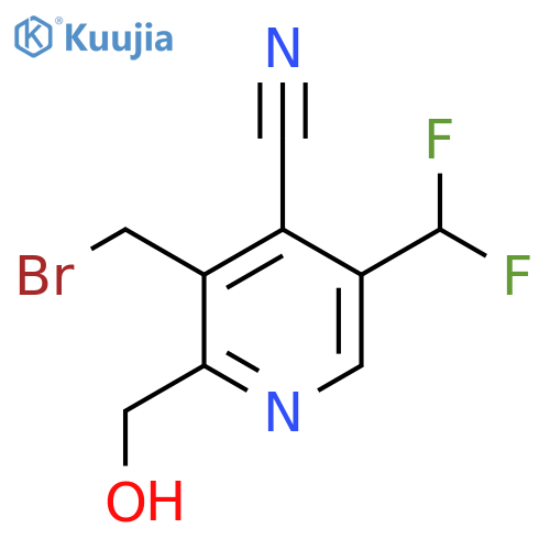 3-(Bromomethyl)-4-cyano-5-(difluoromethyl)pyridine-2-methanol structure