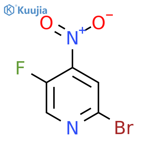 2-bromo-5-fluoro-4-nitro-pyridine structure