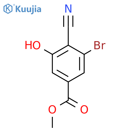 Methyl 3-bromo-4-cyano-5-hydroxybenzoate structure