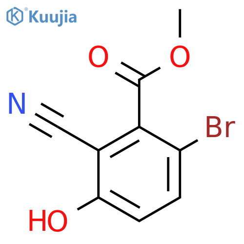 Methyl 6-bromo-2-cyano-3-hydroxybenzoate structure