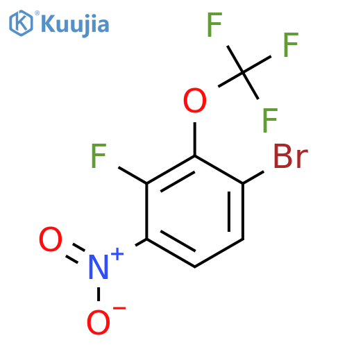 1-Bromo-3-fluoro-4-nitro-2-(trifluoromethoxy)benzene structure