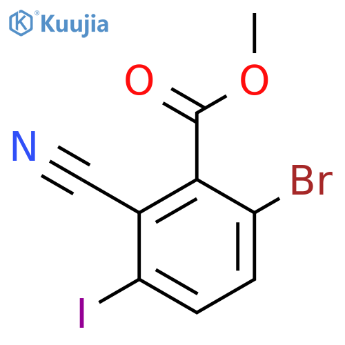 Methyl 6-bromo-2-cyano-3-iodobenzoate structure
