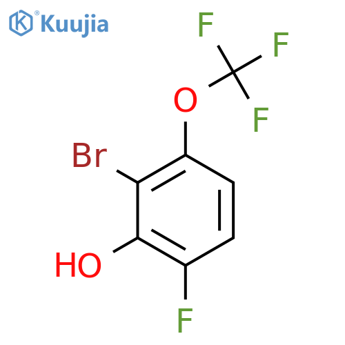 2-Bromo-6-fluoro-3-(trifluoromethoxy)phenol structure