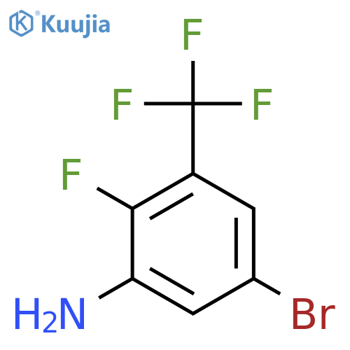 5-Bromo-2-fluoro-3-(trifluoromethyl)aniline structure