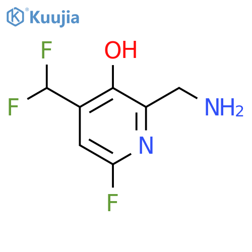 2-(Aminomethyl)-4-(difluoromethyl)-6-fluoro-3-hydroxypyridine structure