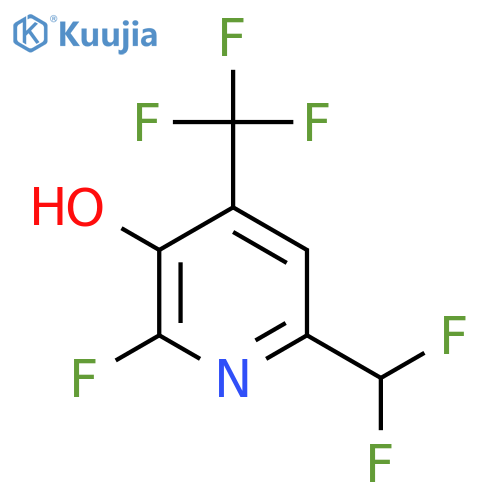 6-(Difluoromethyl)-2-fluoro-3-hydroxy-4-(trifluoromethyl)pyridine structure