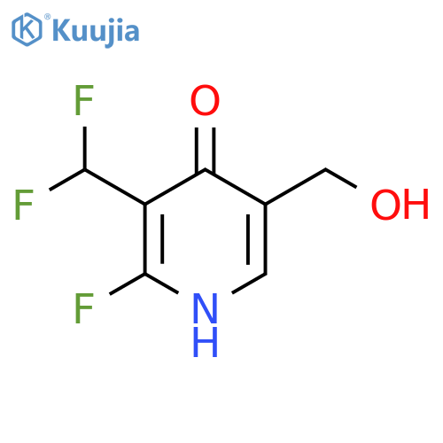 3-(Difluoromethyl)-2-fluoro-4-hydroxypyridine-5-methanol structure