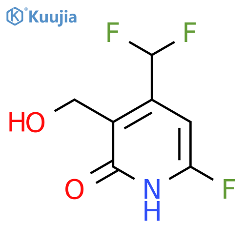 4-(Difluoromethyl)-6-fluoro-2-hydroxypyridine-3-methanol structure