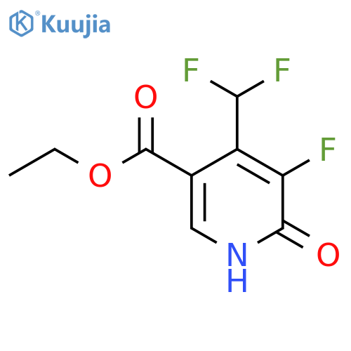 Ethyl 4-(difluoromethyl)-3-fluoro-2-hydroxypyridine-5-carboxylate structure