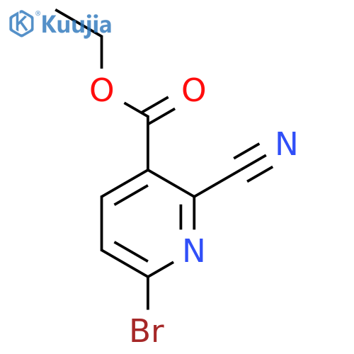 Ethyl 6-bromo-2-cyanonicotinate structure
