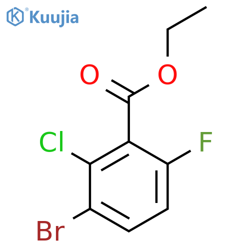 Ethyl 3-bromo-2-chloro-6-fluorobenzoate structure