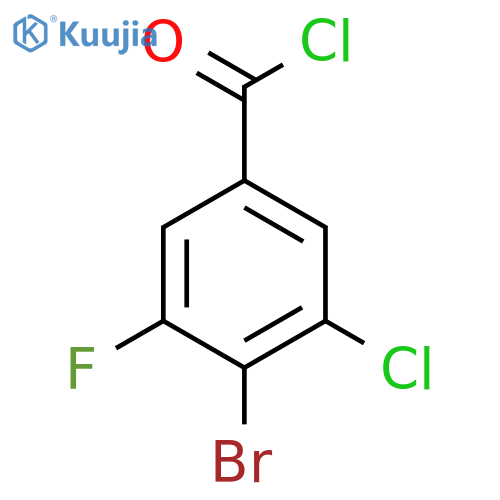 4-Bromo-3-chloro-5-fluorobenzoyl chloride structure