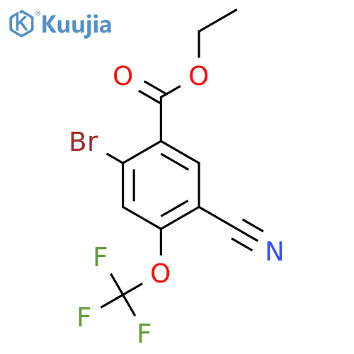 Ethyl 2-bromo-5-cyano-4-(trifluoromethoxy)benzoate structure