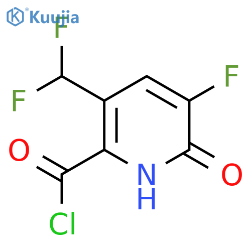 3-(Difluoromethyl)-5-fluoro-6-hydroxypyridine-2-carbonyl chloride structure